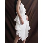 Linen White Sleeveless Dress