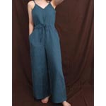 Linen Casual Sleeveless Jumpsuit